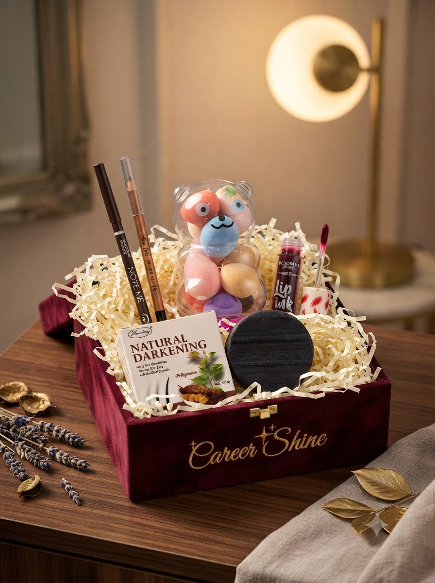 Qaş qələmi (NOTE) Göz qələmi  Makiyaj süngərləri (Beauty Blender dəsti) Dodaq tinti (Lip Tint / Lip Ink) Natural Darkening sabunu