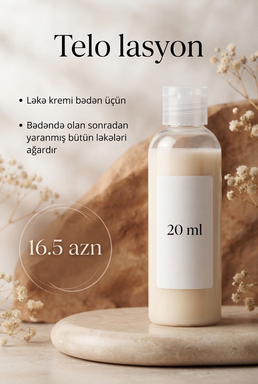 Bədən üçün ləkə kremi 