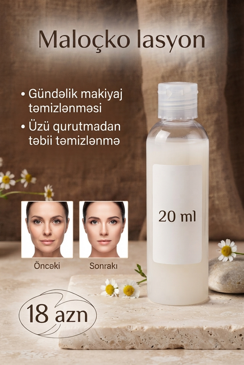 Gündəlik makiyaj təmizlənməsi - organik 