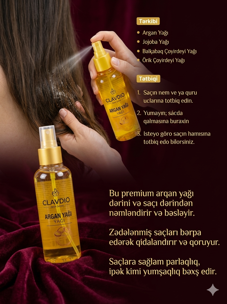 Clavdio Argan yağı - 30 ml 
