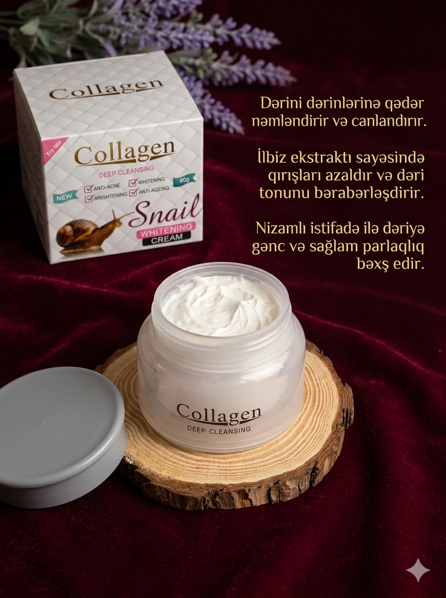 Collagen Snail Whitening Cream – 80g
