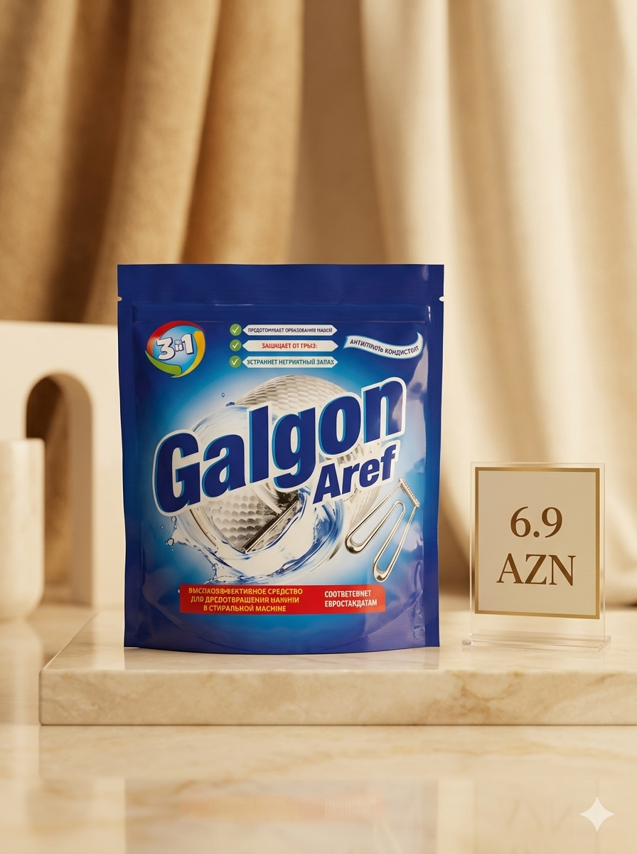Galgon Aref: 500 qr — Paltaryuyan maşını ərpdən qoruyur.