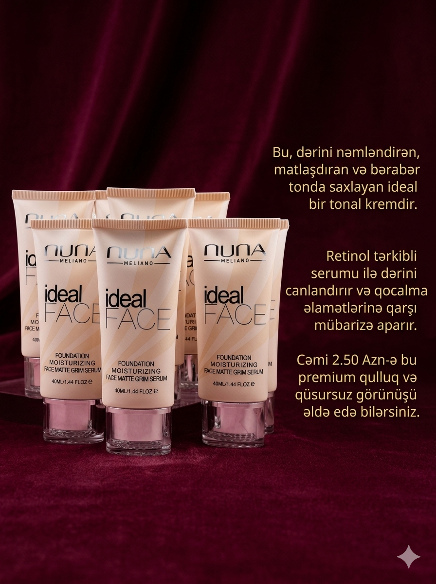 Nuna Meliano Ideal Face Foundation (Tonal krem) – 40ml